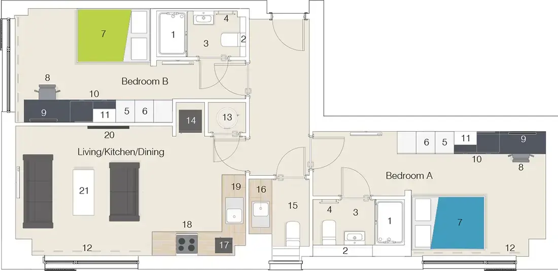 Apartment layout 2