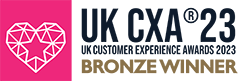 UK CXA 23 - UK Customer Experience Awards 2023 - Bronze winner