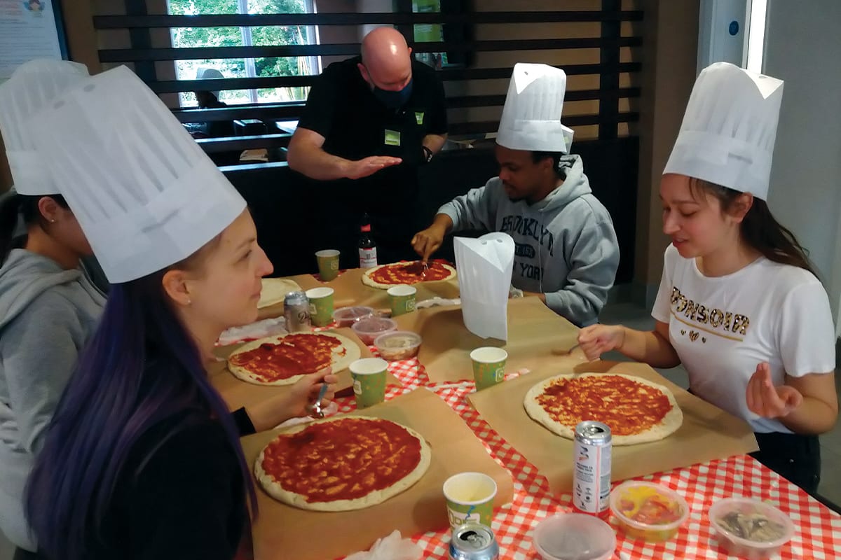 CODE Student Accommodation Leicester Pizza Making social