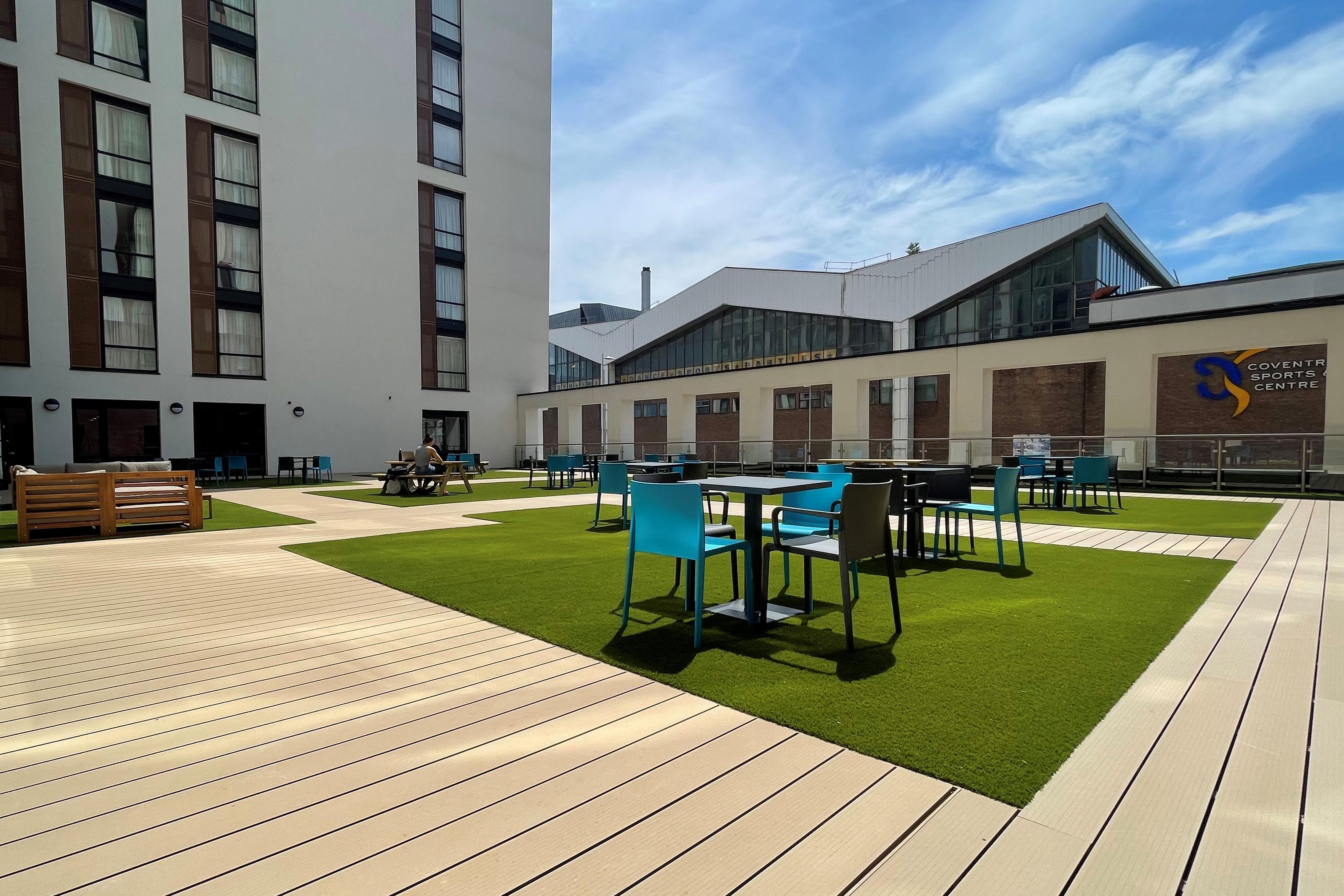 CODE Student Accommodation Coventry Outdoor Terrace