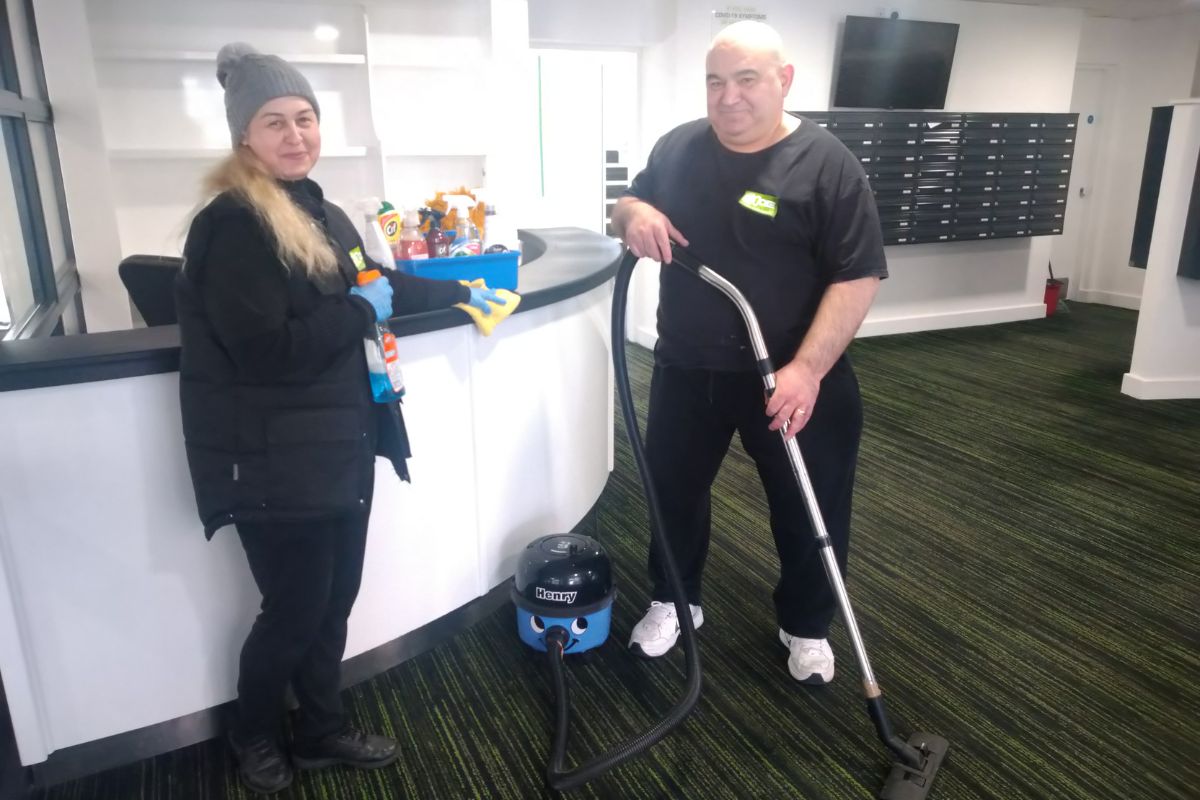 Cleaning team at CODE Student Accommodation Coventry