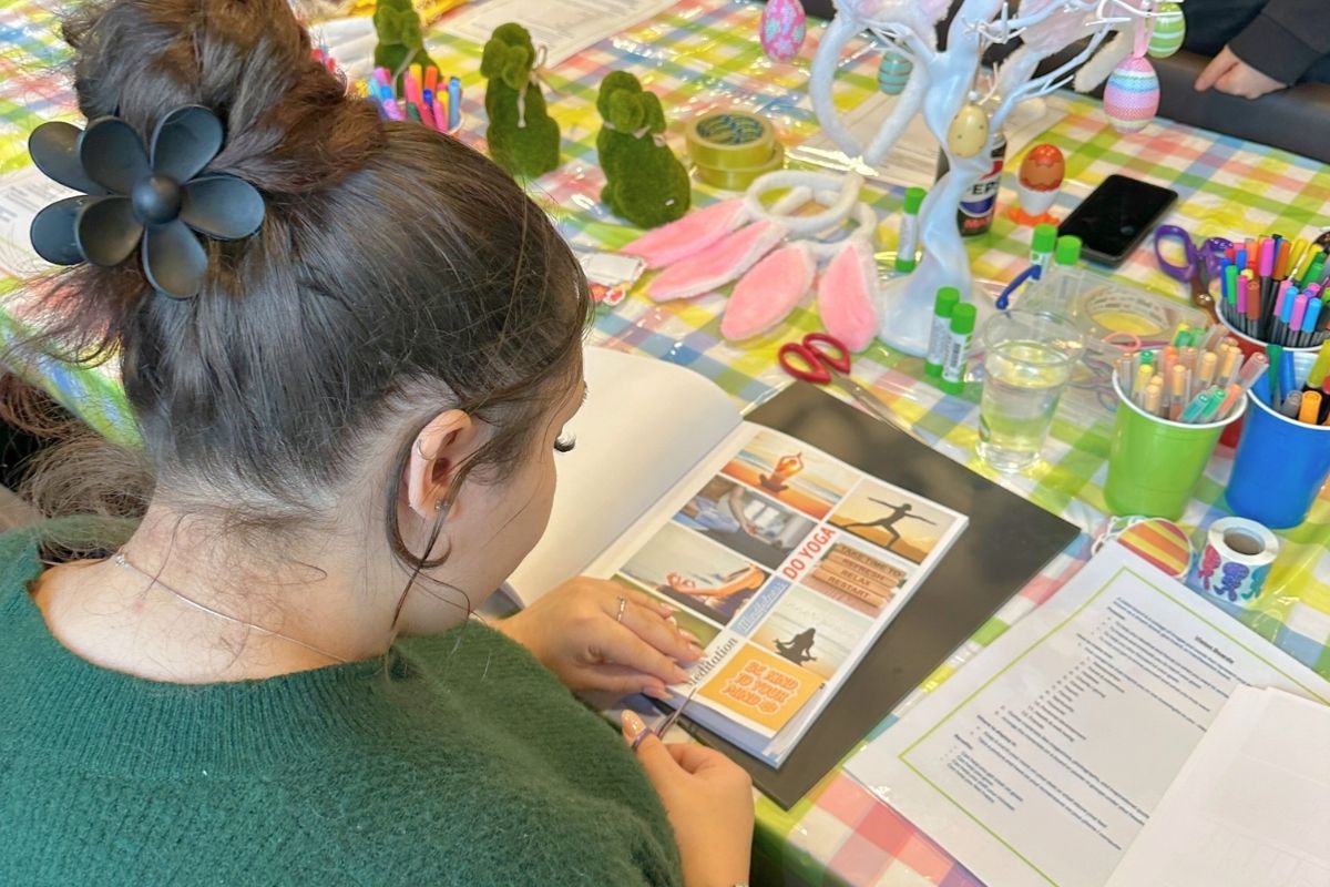 A code tenant making a vision board