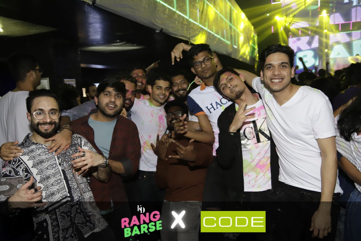 CODE Coventry UV Paint Party Group of students