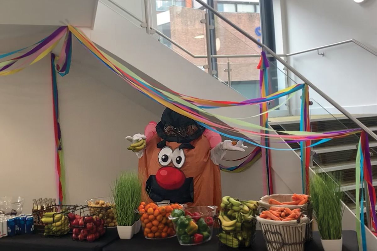 CODE Student Accommodation Potato head costume