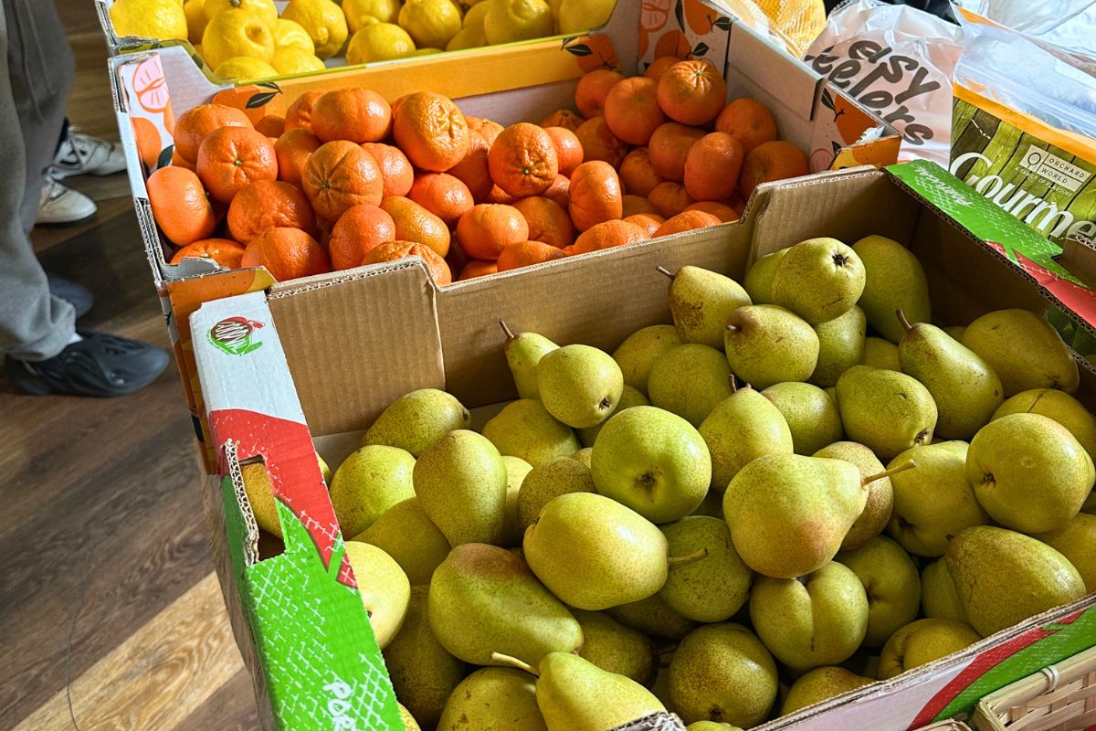 fresh fruit at the fruit and veg event