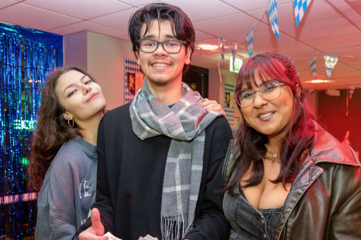 CODE student tenants enjoying the Oktoberfest welcome party