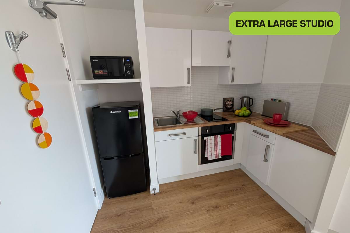 Extra Large Studio Block B kitchen area
