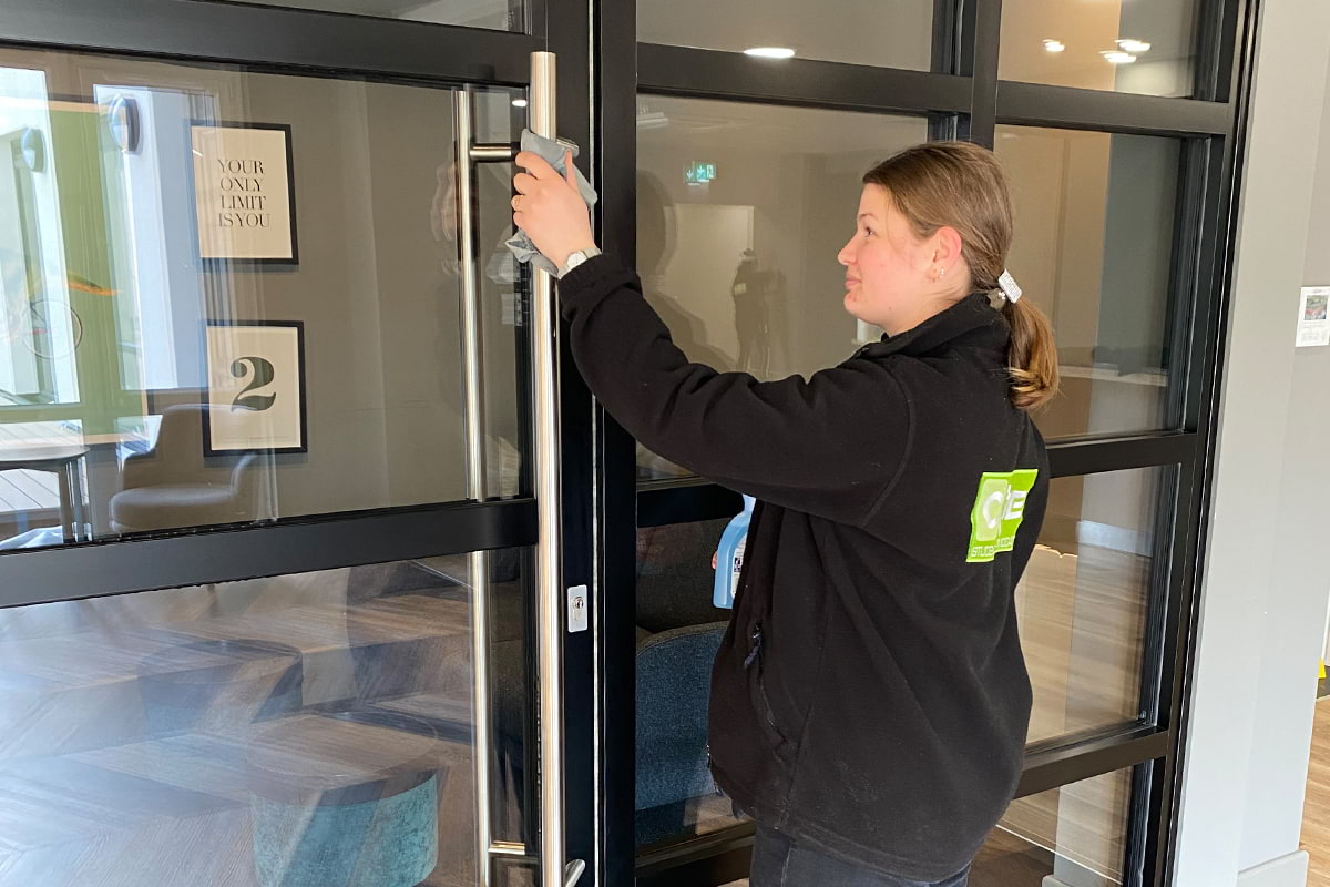 Cleaning team at CODE Student Accommodation Coventry