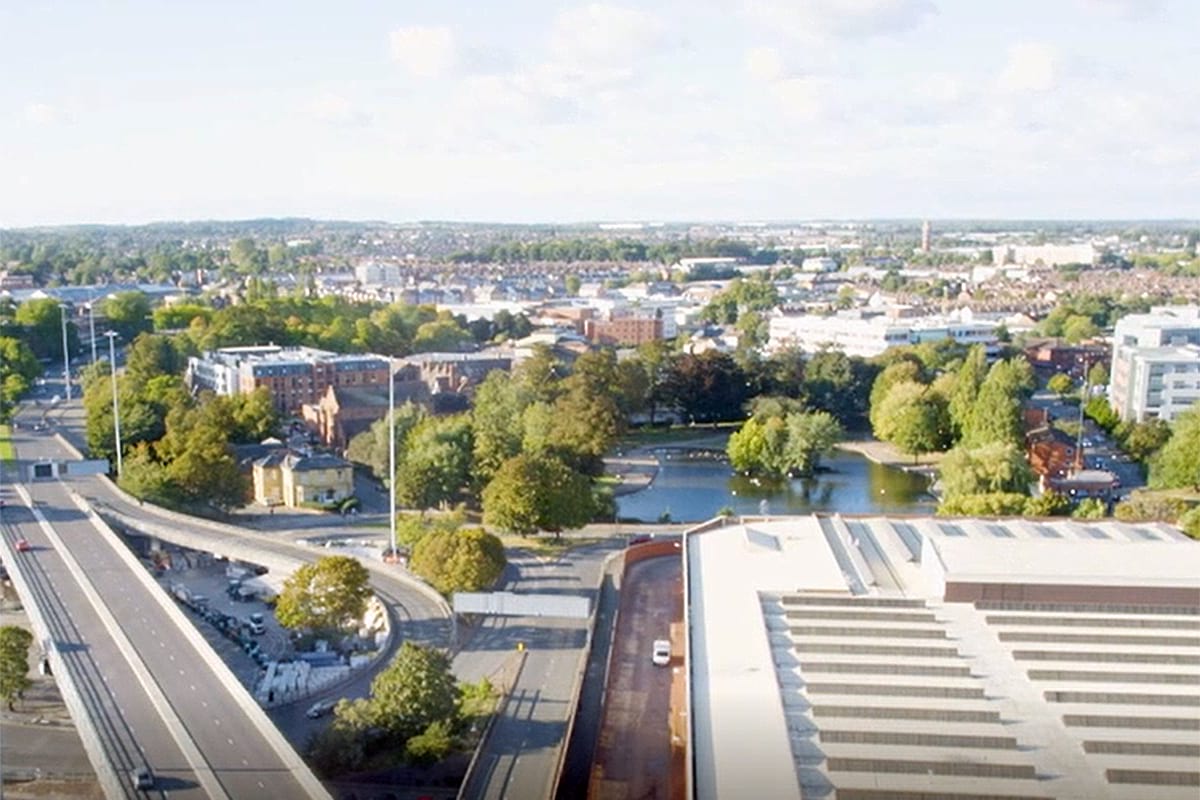 View from the rear of CODE Student Accommodation Coventry