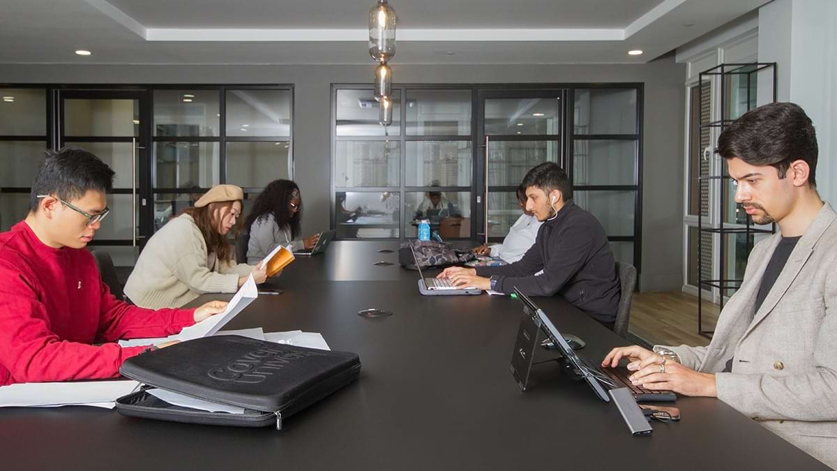 Students studying CODE Student Accommodation Coventry