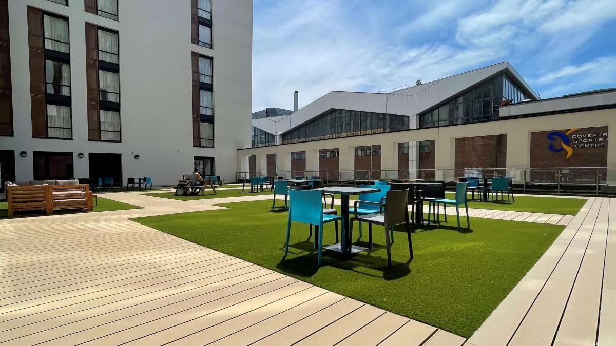 CODE Student Accommodation Coventry Outdoor Terrace