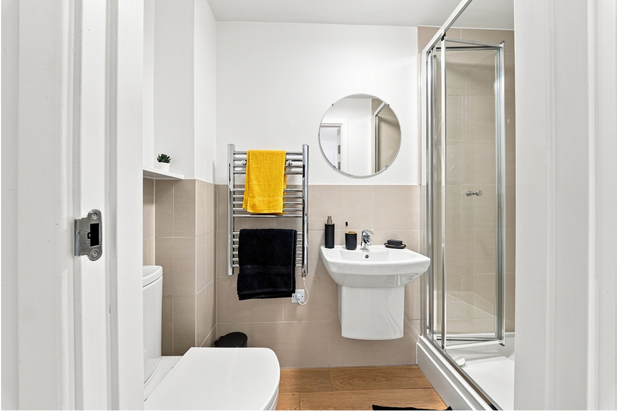 Bathroom in CODE Student Accommodation Leicester Studio