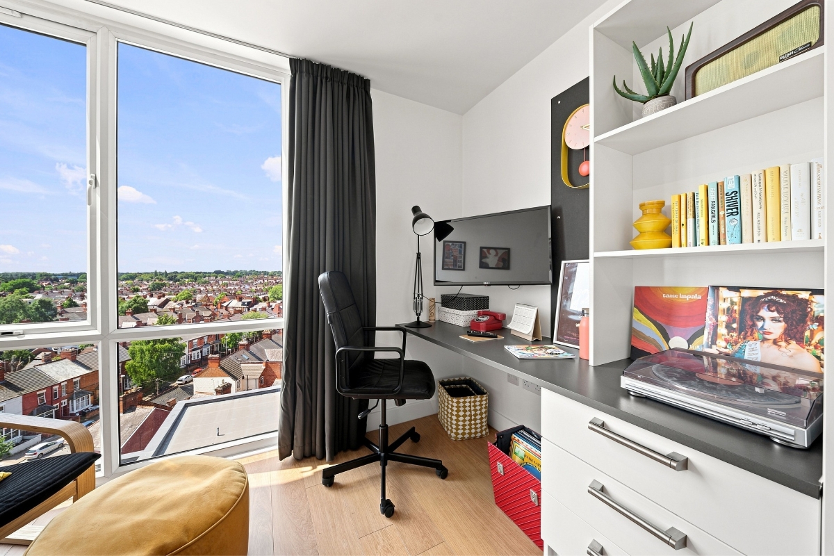 view from Gold Penthouse City Studio