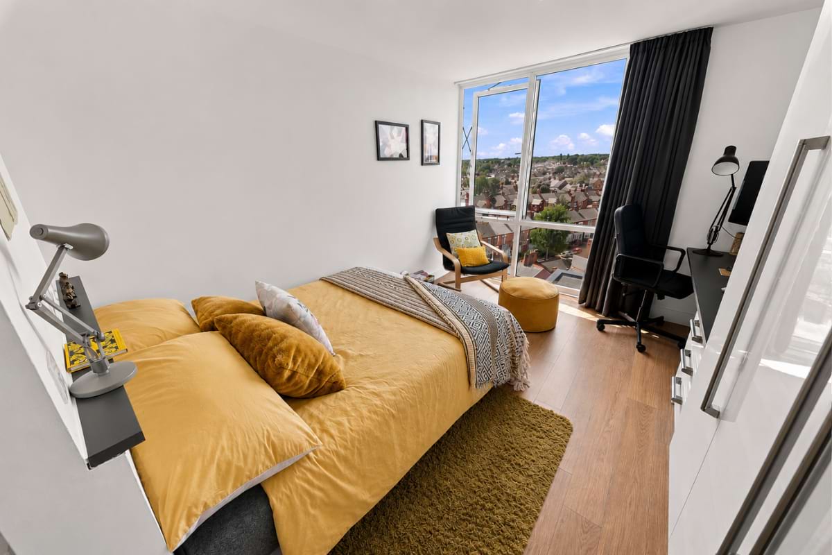 view from gold penthouse city studio