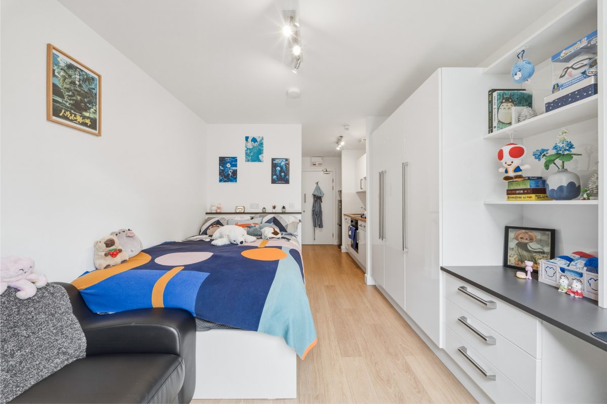 River Studio at CODE Student Accommodation Leicester