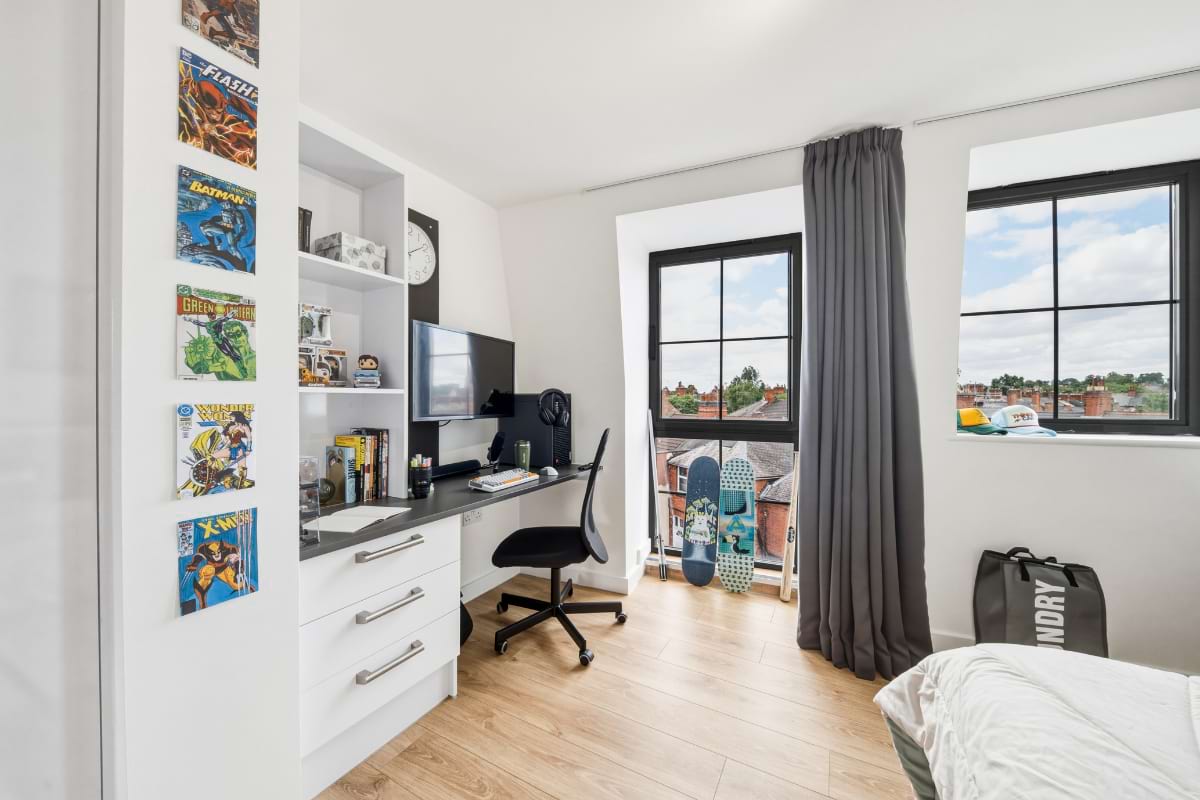Desk in a Super Large City Studio