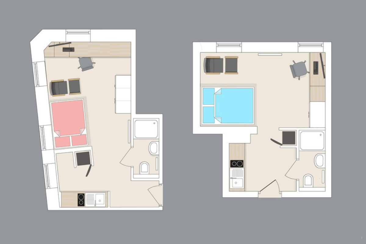 Floor plan showing Gold Extra-Large City Studio