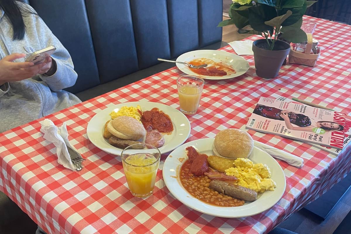 Full english breakfasts