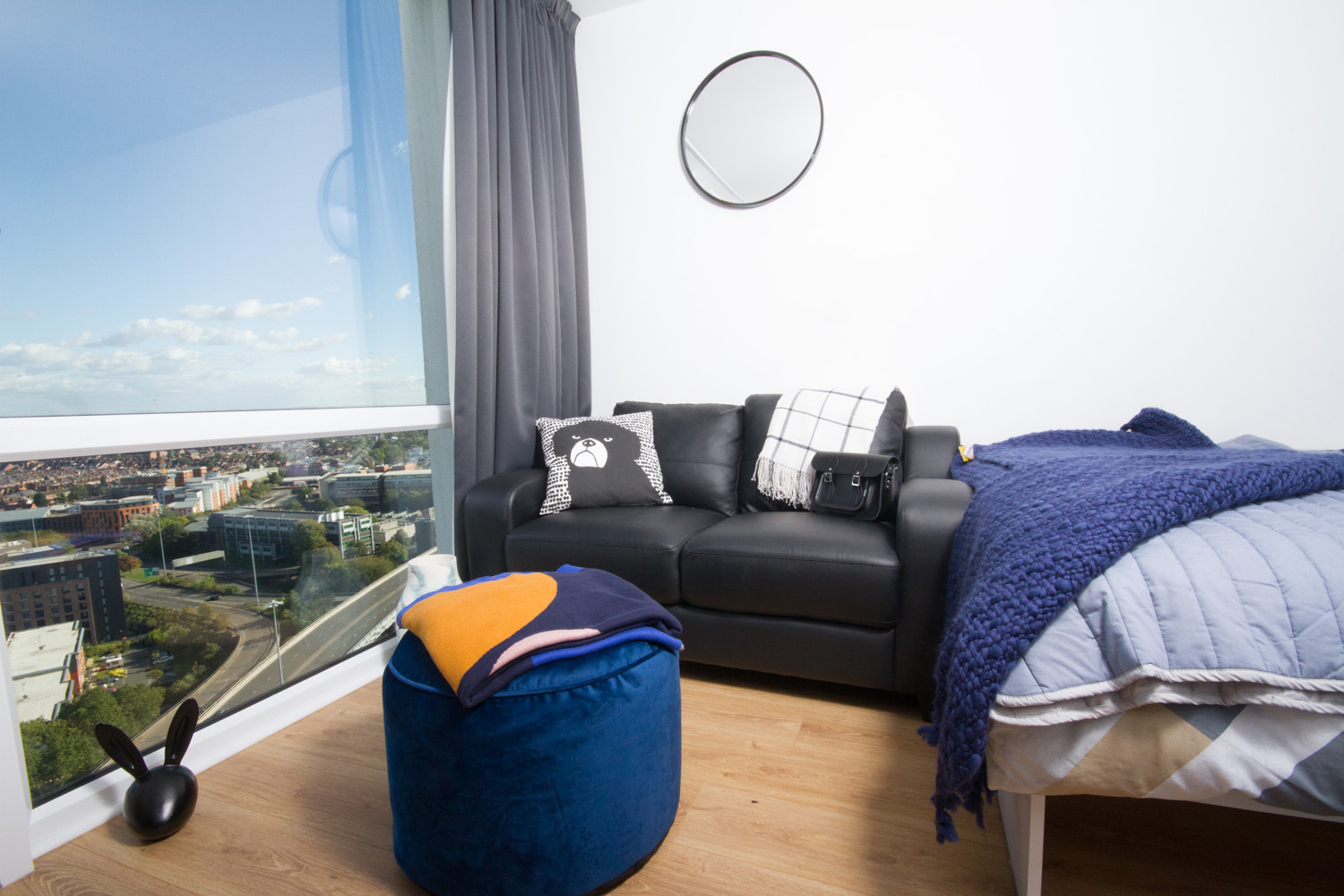 Penthouse Studio View at CODE Coventry Student Accommodation