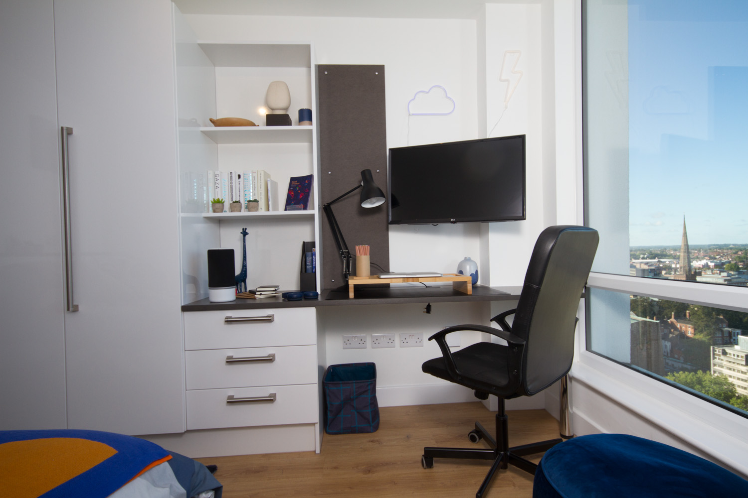 Penthouse Studio Workspace at CODE Coventry Student Accommodation