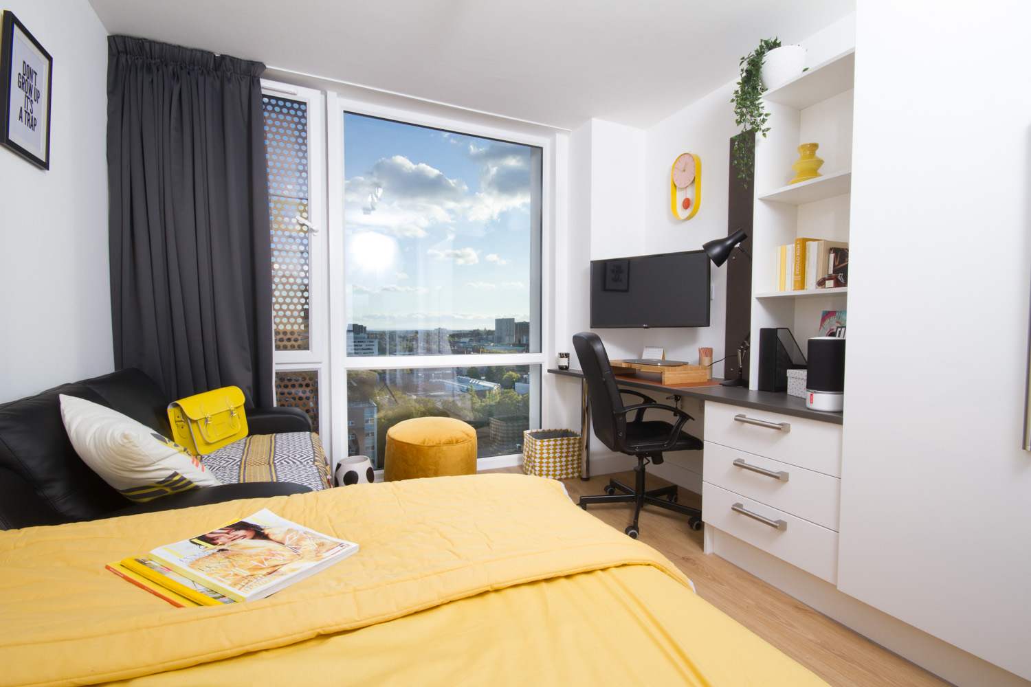 Skyline Deluxe Studio at CODE Student Accommodation Coventry