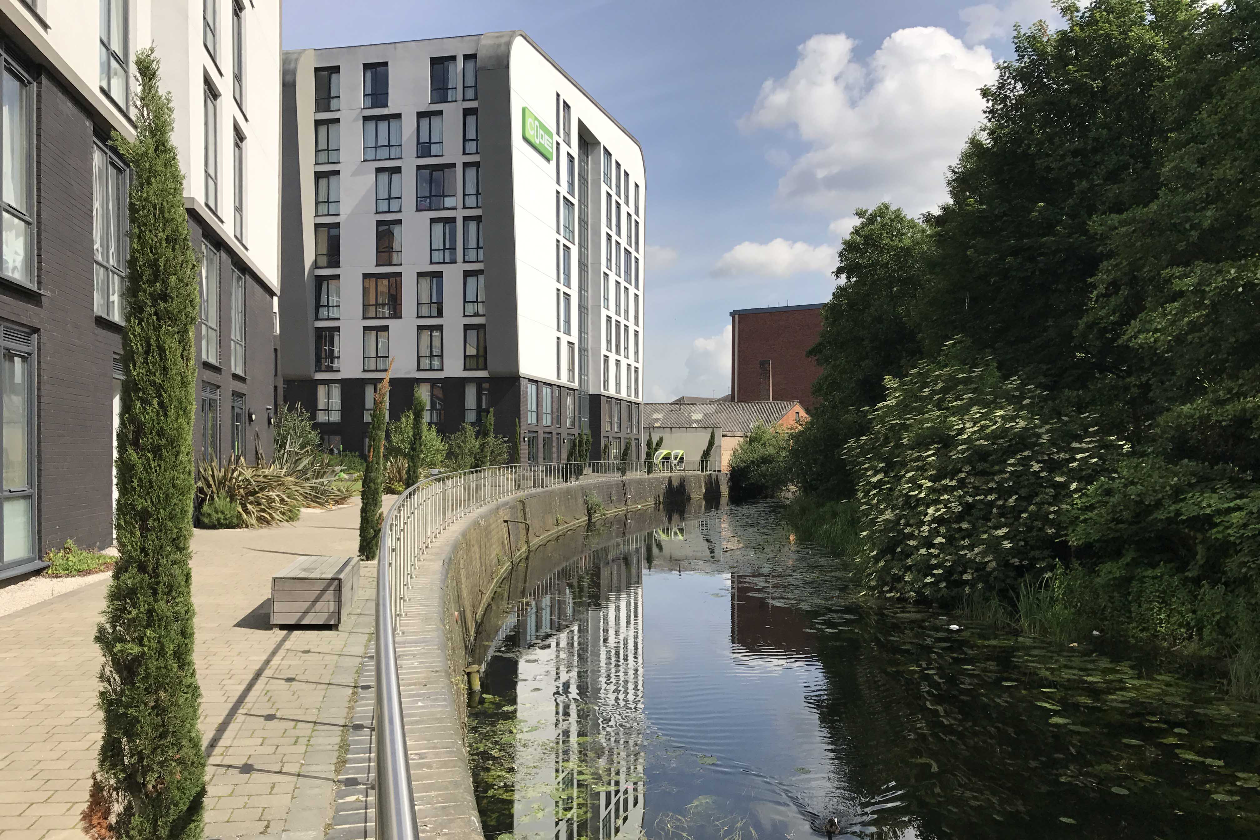 Riverside location at CODE Student Accommodation Leicester