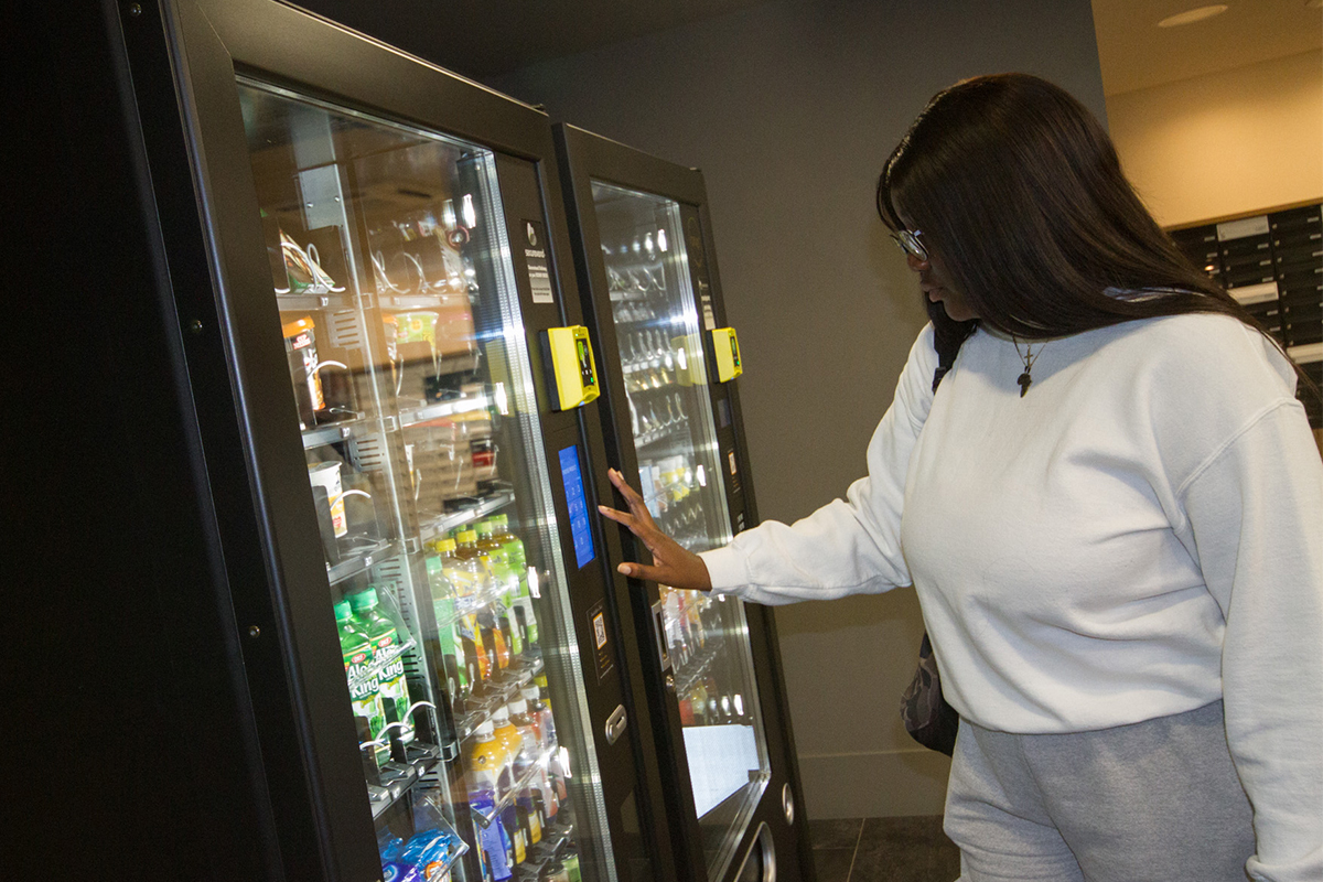 Vending machine with student CODE Student Accommodation Coventry