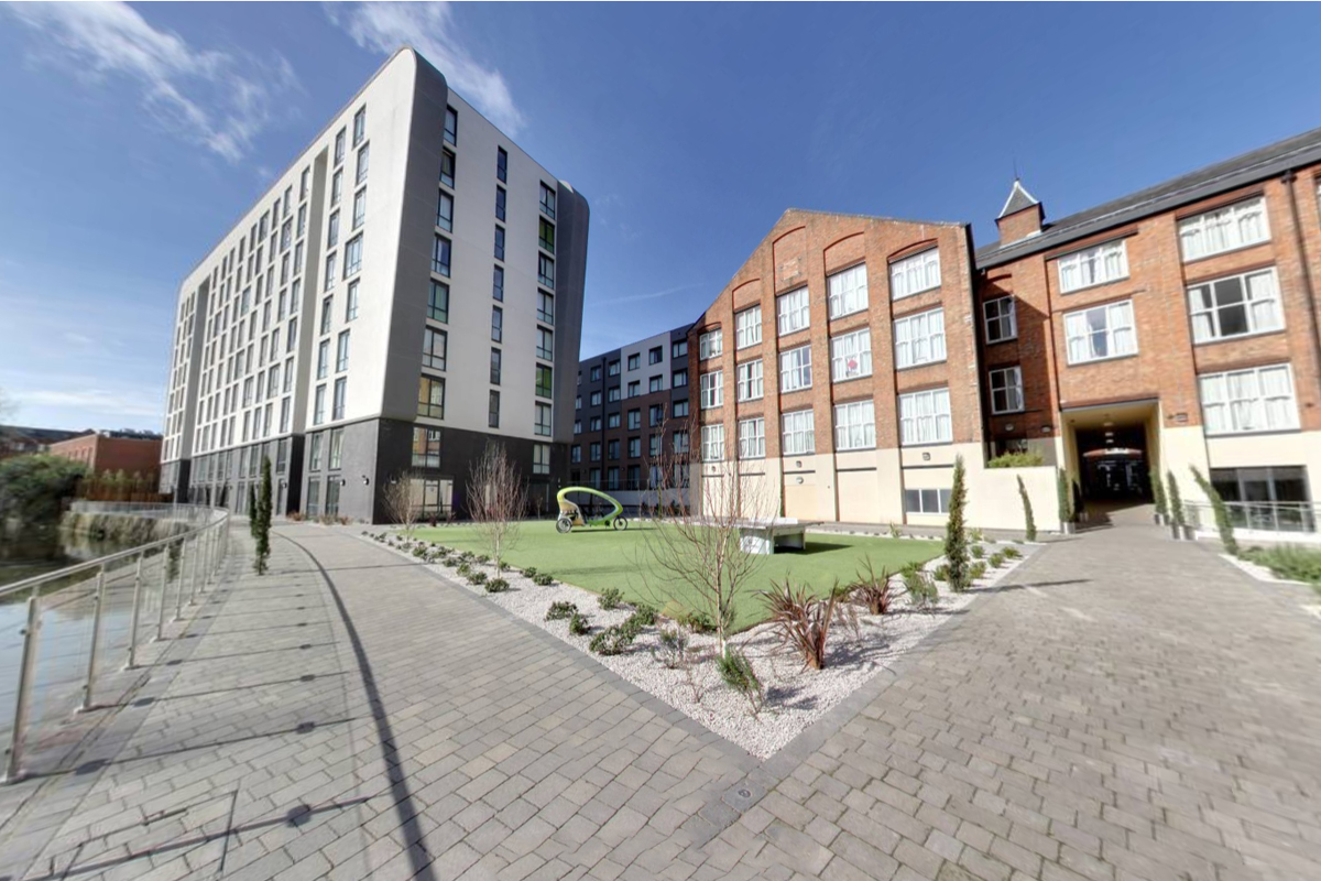 CODE Student Accommodation Leicester Courtyard View